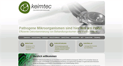 Desktop Screenshot of keimtec.de