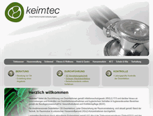 Tablet Screenshot of keimtec.de